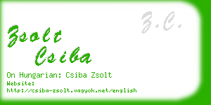zsolt csiba business card